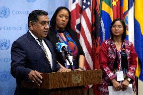 NY; Sexual Violence Press Conference At The United Nations