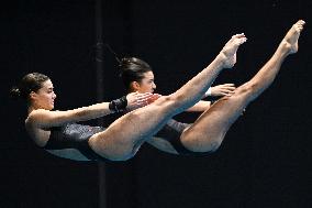 (SP)JAPAN-FUKUOKA-WORLD AQUATICS CHAMPIONSHIPS-DIVING-WOMEN-10M SYNCHRONISED-PRELIMINARY