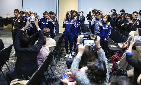 Japan women's football team arrive in NZ
