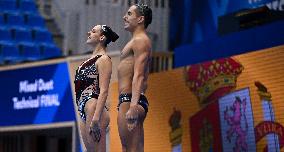 (SP)JAPAN-FUKUOKA-WORLD AQUATICS CHAMPIONSHIPS-ARTISTIC SWIMMING-MIXED DUET TECHNICAL