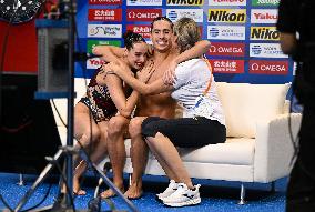 (SP)JAPAN-FUKUOKA-WORLD AQUATICS CHAMPIONSHIPS-ARTISTIC SWIMMING-MIXED DUET TECHNICAL