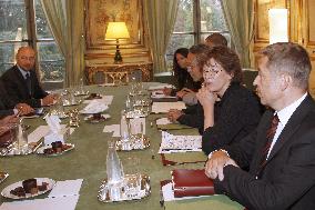 Nicolas Sarkozy receives Dr. Sein Win, PM of Burmese Government in exile