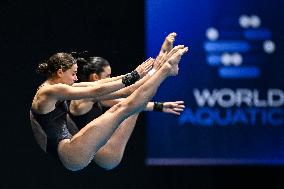 (SP)JAPAN-FUKUOKA-WORLD AQUATICS CHAMPIONSHIPS-DIVING-WOMEN-10M SYNCHRONISED-FINAL