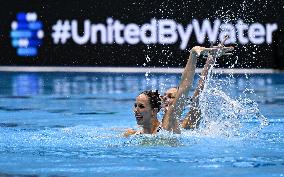 (SP)JAPAN-FUKUOKA-WORLD AQUATICS CHAMPIONSHIPS-ARTISTIC SWIMMING-WOMEN'S DUET TECHNICAL