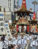 "Yamahoko" parade at Gion Festival in Kyoto