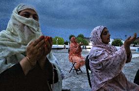 Kashmiri Muslims Pray At Hazratbal Shrine - India