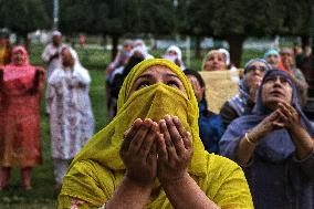 Kashmiri Muslims Pray At Hazratbal Shrine - India
