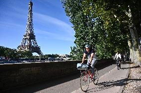 Paris 2024 First Test On The Seine River - Paris