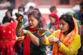 NEPAL-LALITPUR-SHRAWAN-PRAYERS