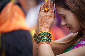 NEPAL-LALITPUR-SHRAWAN-PRAYERS
