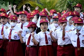 INDONESIA-SURAKARTA-FIRST DAY OF SCHOOL YEAR