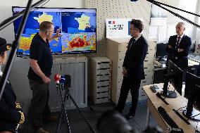 Christophe Bechu visits Meteo France headquarters - Saint-Mande