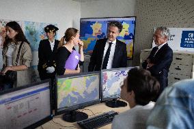 Christophe Bechu visits Meteo France headquarters - Saint-Mande