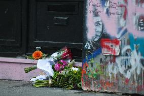 Tribute to Jane Birkin at the house of Gainsbourg in Paris