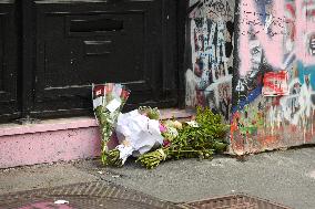 Tribute to Jane Birkin at the house of Gainsbourg in Paris