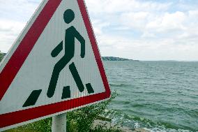 Khadzhibey estuary on Black Sea coast