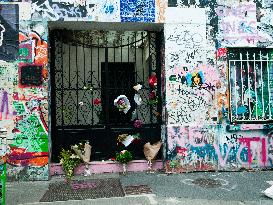 Tribute to Jane Birkin at the house of Gainsbourg - Paris