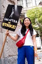 SAG-AFTRA Strikers At Netflix HQ - NYC