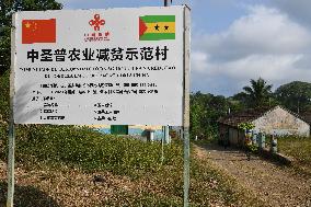 SAO TOME AND PRINCIPE-CALDEIRAS VILLAGE-AGRICULTURE-CHINESE EXPERTS