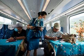 CHINA-YUNNAN-MENGLA-TRAIN ATTENDANT (CN)