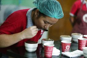 MYANMAR-YANGON-ECONOMY-COFFEE PROCESSING