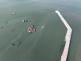 Liandao National Central Fishing Port Construction in Lianyungang, China