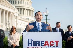 Press Conference On The Introduction Of The HIRE Act - Washington