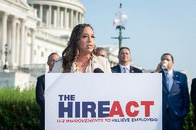 Press Conference On The Introduction Of The HIRE Act - Washington