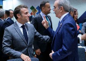 Macron Attends EU-CELAC Summit - Brussels