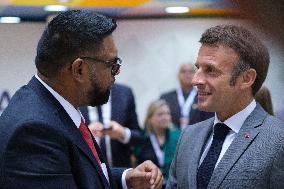 Macron Attends EU-CELAC Summit - Brussels