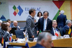 Macron Attends EU-CELAC Summit - Brussels