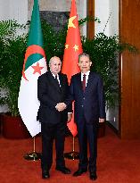 CHINA-BEIJING-ZHAO LEJI-ALGERIAN PRESIDENT-MEETING (CN)