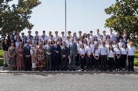 King Receives The Participants Of The 28th UFV Becas Europa Program - Madrid