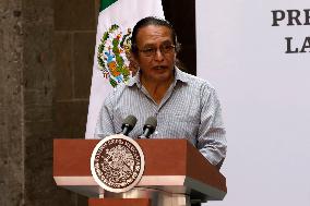 Mexico's President Lopez Obrador During The Commemoration  151st Anniversary   Of Benito Juarez Death