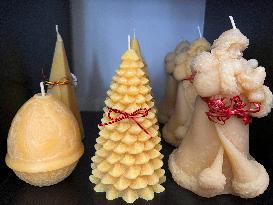 Beeswax Candle Production