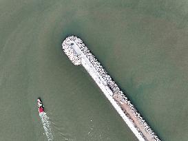 Liandao National Central Fishing Port Construction in Lianyungang, China