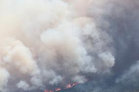 Wildfire In Western Attica