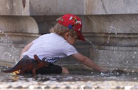 FRANCE-MONTPELLIER-HEATWAVE