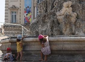 FRANCE-MONTPELLIER-HEATWAVE