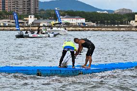 (SP)JAPAN-FUKUOKA-WORLD AQUATICS CHAMPIONSHIPS-OPEN WATER-MIXED 4X1500M