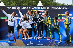 (SP)JAPAN-FUKUOKA-WORLD AQUATICS CHAMPIONSHIPS-OPEN WATER-MIXED 4X1500M