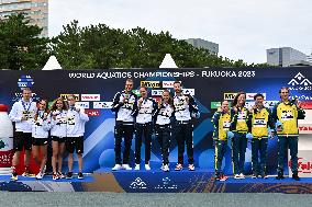 (SP)JAPAN-FUKUOKA-WORLD AQUATICS CHAMPIONSHIPS-OPEN WATER-MIXED 4X1500M