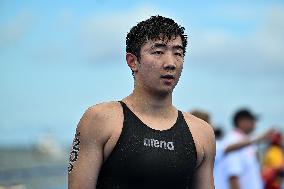 (SP)JAPAN-FUKUOKA-WORLD AQUATICS CHAMPIONSHIPS-OPEN WATER-MIXED 4X1500M