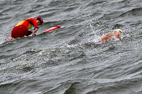 (SP)JAPAN-FUKUOKA-WORLD AQUATICS CHAMPIONSHIPS-OPEN WATER-MIXED 4X1500M