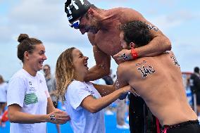 (SP)JAPAN-FUKUOKA-WORLD AQUATICS CHAMPIONSHIPS-OPEN WATER-MIXED 4X1500M