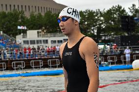 (SP)JAPAN-FUKUOKA-WORLD AQUATICS CHAMPIONSHIPS-OPEN WATER-MIXED 4X1500M