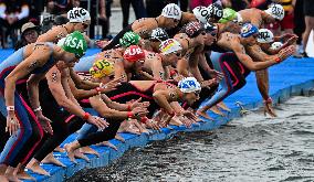 (SP)JAPAN-FUKUOKA-WORLD AQUATICS CHAMPIONSHIPS-OPEN WATER-MIXED 4X1500M