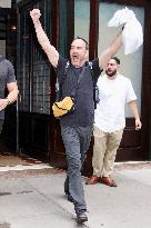 Dave Matthews Leaving A Hotel - NYC