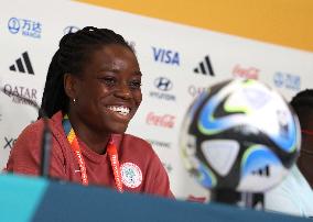 (SP)AUSTRALIA-MELBOURNE-2023 FIFA WOMEN'S WORLD CUP-GROUP B-NIGERIA-PRESS CONFERENCE