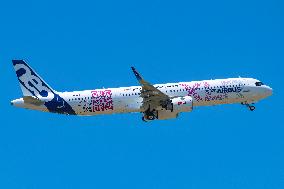 Airbus A321NEO XLR During A Flying Display At Paris Air Show 2023